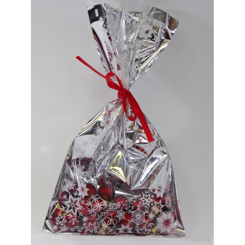 20x35cm LED. KOULE M SÁČEK*STŘÍBRNÁ