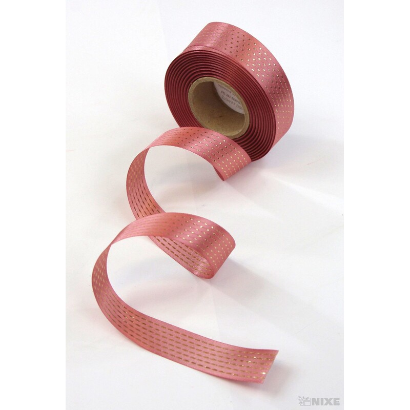 ATLASOVÁ STUHA OBOULÍC.MTP 25mmx20m*RŮŽOVÁ 036625