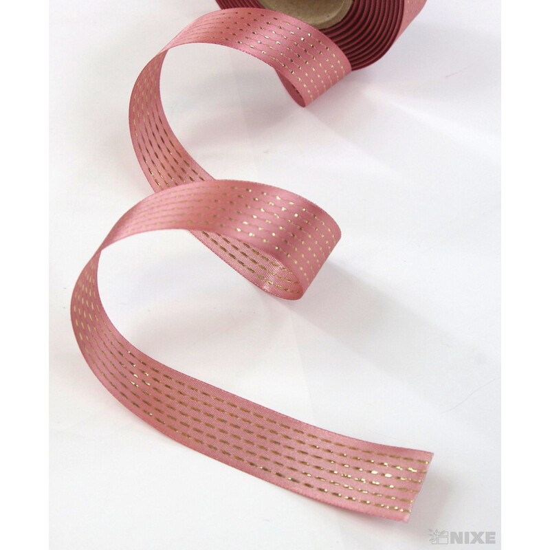 ATLASOVÁ STUHA OBOULÍC.MTP 25mmx20m*RŮŽOVÁ 036625