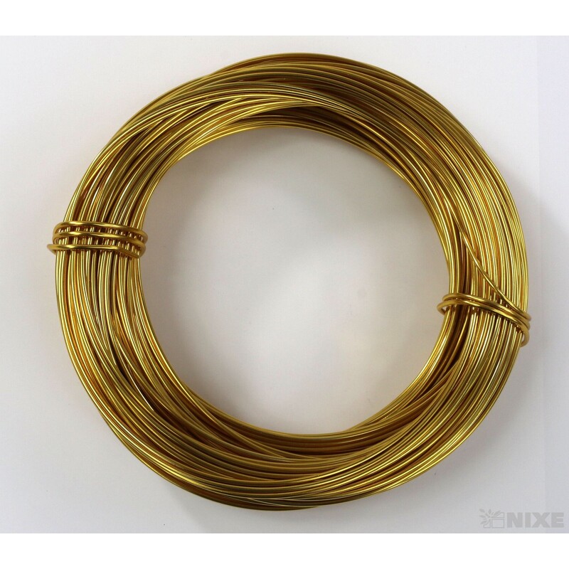 DRÁT HLINÍKOVÝ 2mmx60m*ZLATÁ TM.