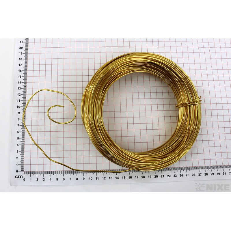 DRÁT HLINÍKOVÝ 2mmx60m*ZLATÁ TM.