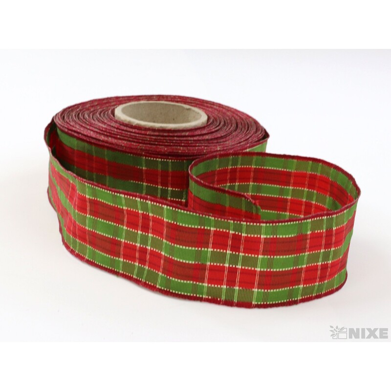 KOSTKOVÁ STUHA MTP 40mmx25m*ZELENÁ+ČERVENÁ 418902