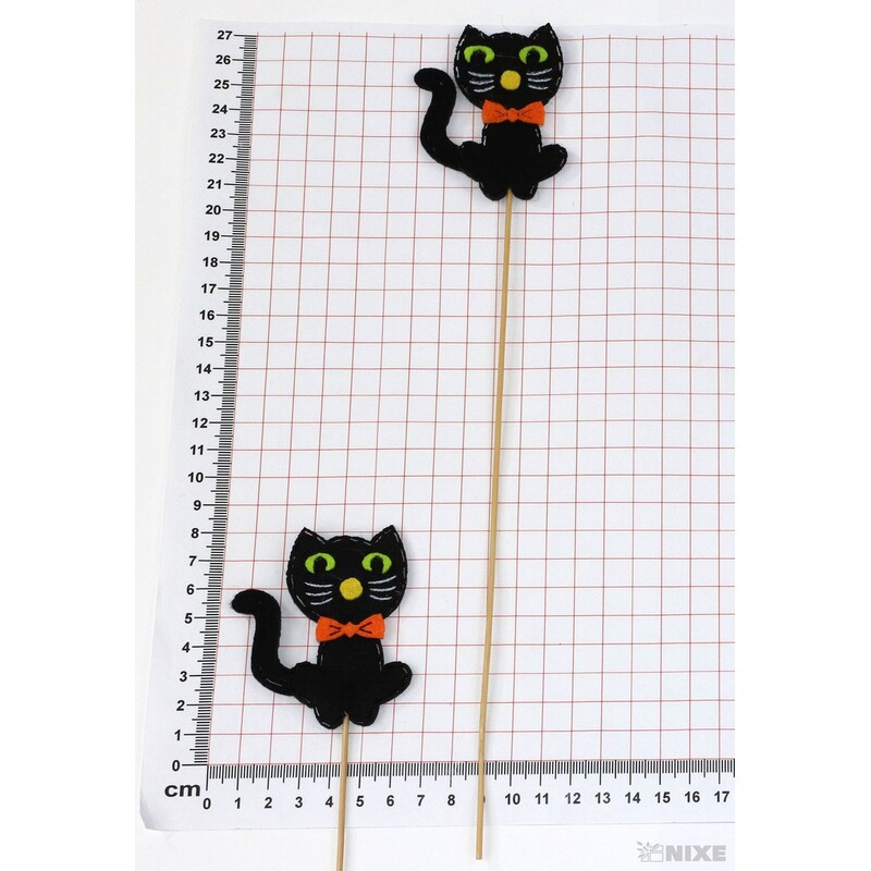 ZÁPICH FILC KOČKA 7x31cm 10ks*ČERNÁ