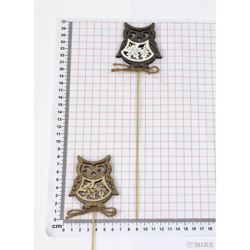 ZÁPICH SOVA 7x27cm 6ks*PŘÍRODNÍ