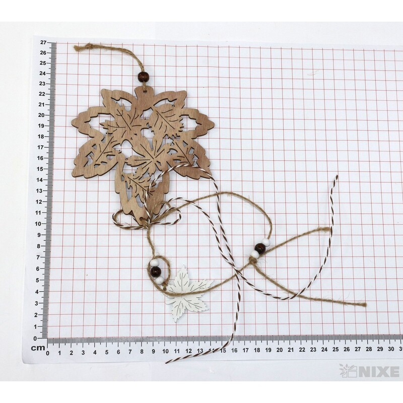 ZÁVĚS LIST 13x43cm*PŘÍRODNÍ