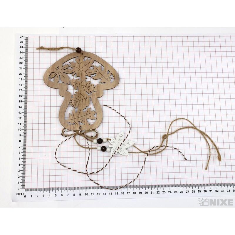 ZÁVĚS HŘÍBEK 14x43cm*PŘÍRODNÍ