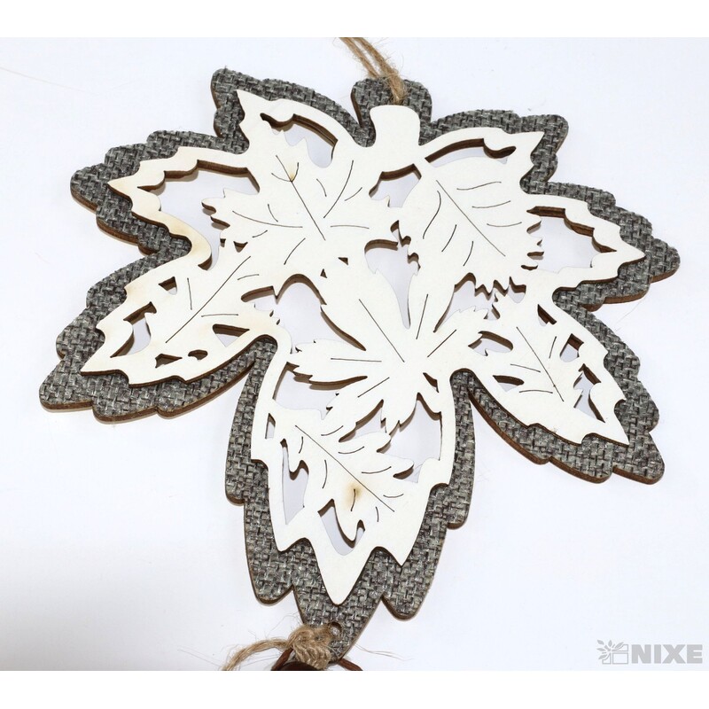 ZÁVĚS LIST 13x43cm*PŘÍRODNÍ