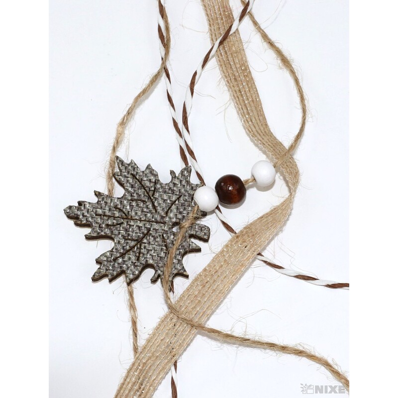 ZÁVĚS LIST 13x43cm*PŘÍRODNÍ