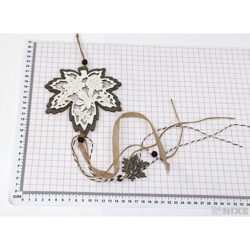 ZÁVĚS LIST 13x43cm*PŘÍRODNÍ