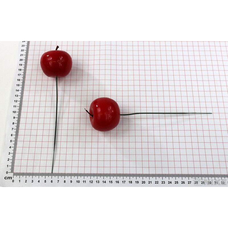 ZÁPICH JABLKO 6ks 4,5x22cm*ČERVENÁ