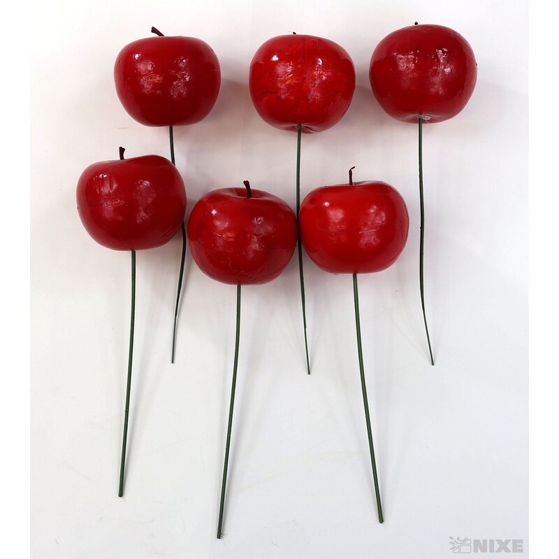 ZÁPICH JABLKO 6ks 5x22cm*ČERVENÁ