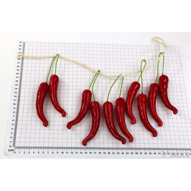 PAPRIKA 10cm 10ks*ČERVENÁ