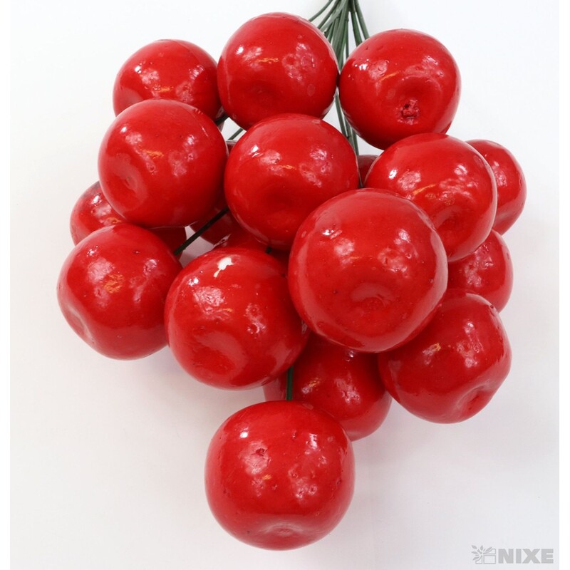 ZÁPICH JABLKO 18ks 4cm*ČERVENÁ