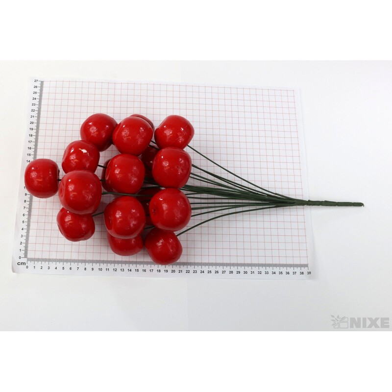 ZÁPICH JABLKO 18ks 4cm*ČERVENÁ