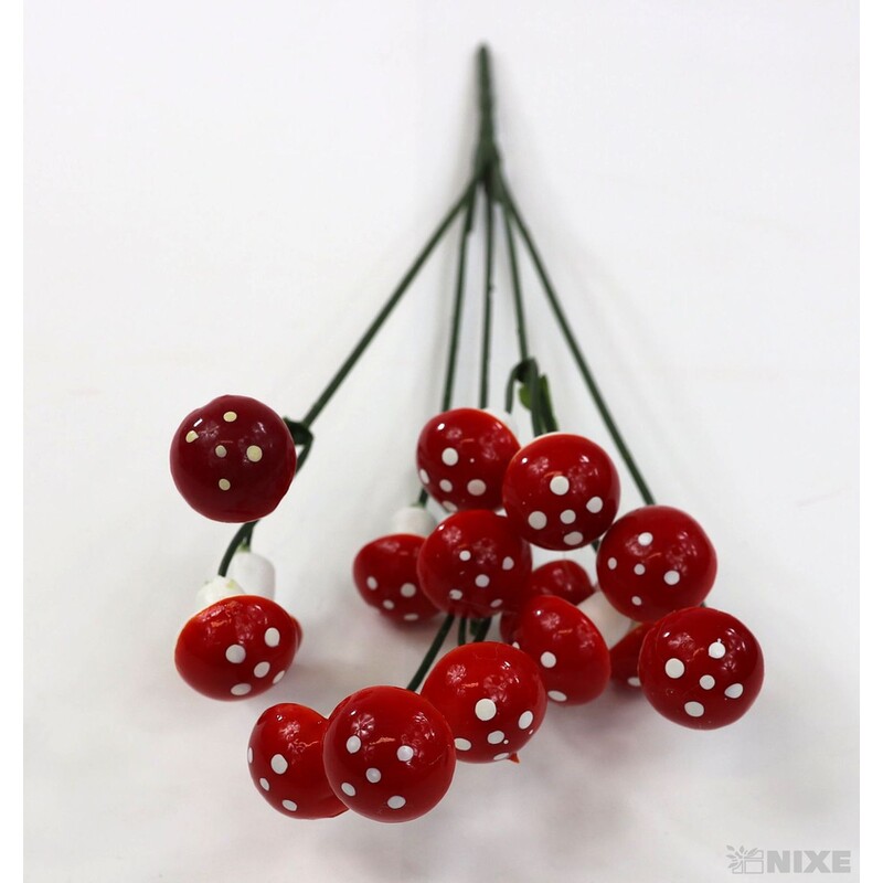 ZÁPICH MUCHOMŮRKA 4ks 2x35cm*ČERVENÁ