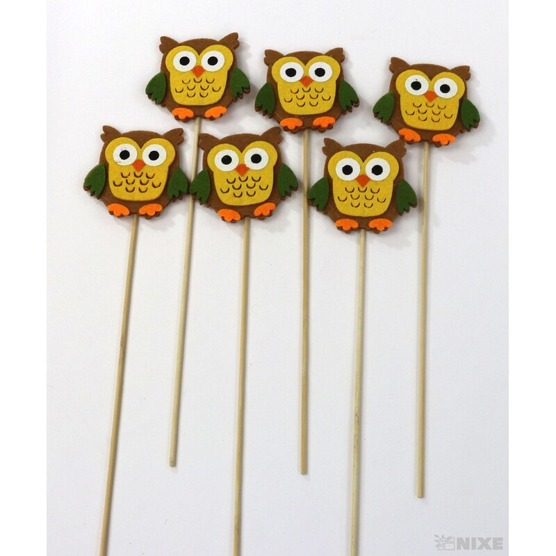 ZÁPICH FILC SOVA 7x30cm 6ks*