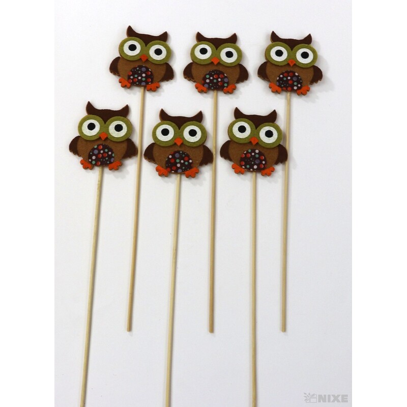 ZÁPICH FILC SOVA 7x30cm 6ks*