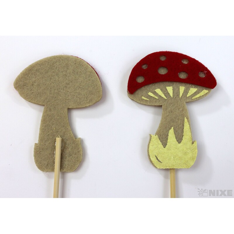 ZÁPICH FILC MUCHOMŮRKA 7x30x5,5cm 6ks*