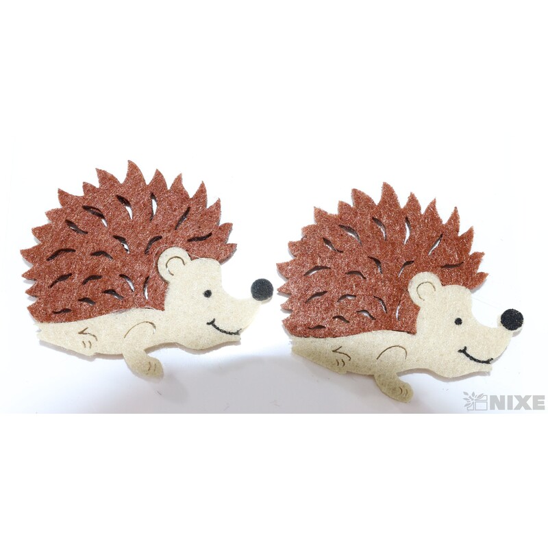 JEŽEK NALEPOVACÍ FILC 4,5cm 4ks*MIX BAREV