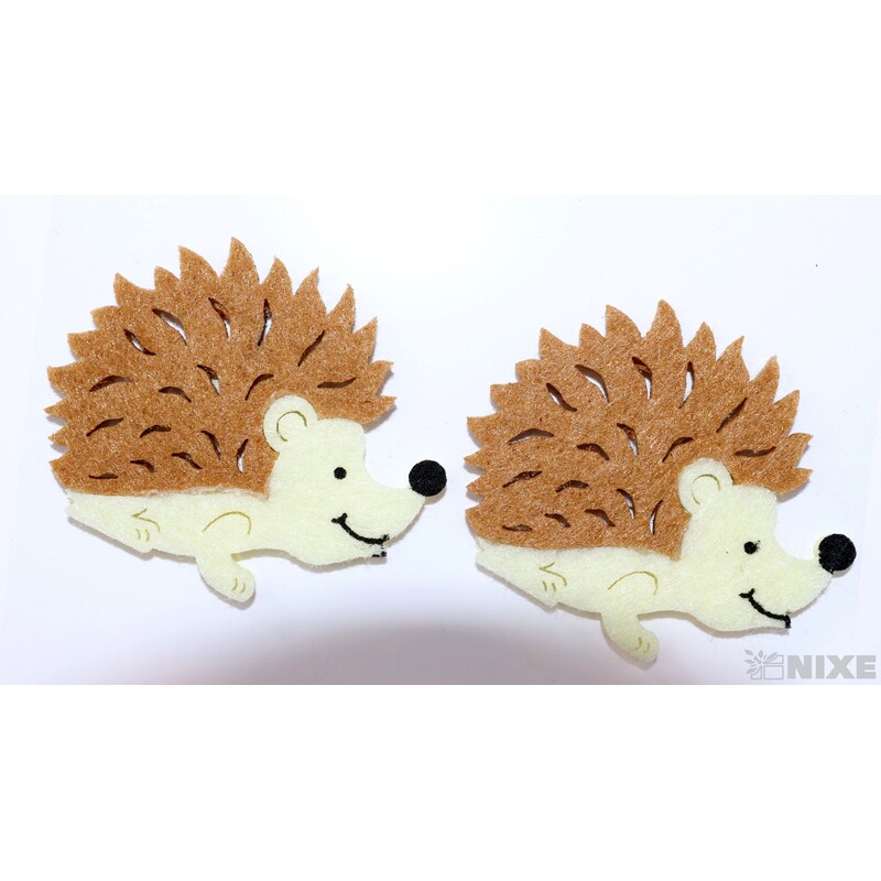 JEŽEK NALEPOVACÍ FILC 4,5cm 4ks*MIX BAREV