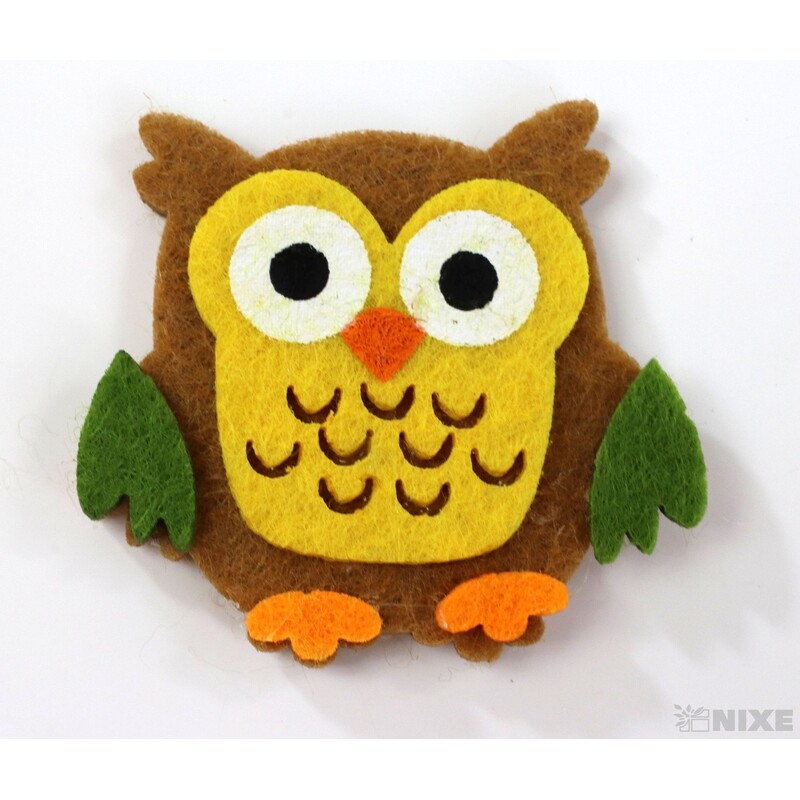 SOVA NALEPOVACÍ FILC 4,5cm 4ks*MIX BAREV