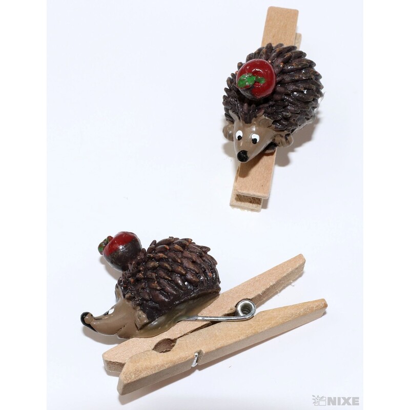 JEŽEK NA KOLÍČKU 3x4,5cm 6ks*