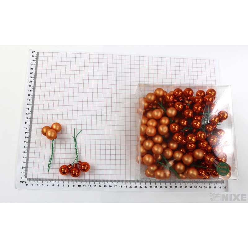 KOULE NA DR. 2x10,5cm 144ks MIX*ORANŽOVÁ