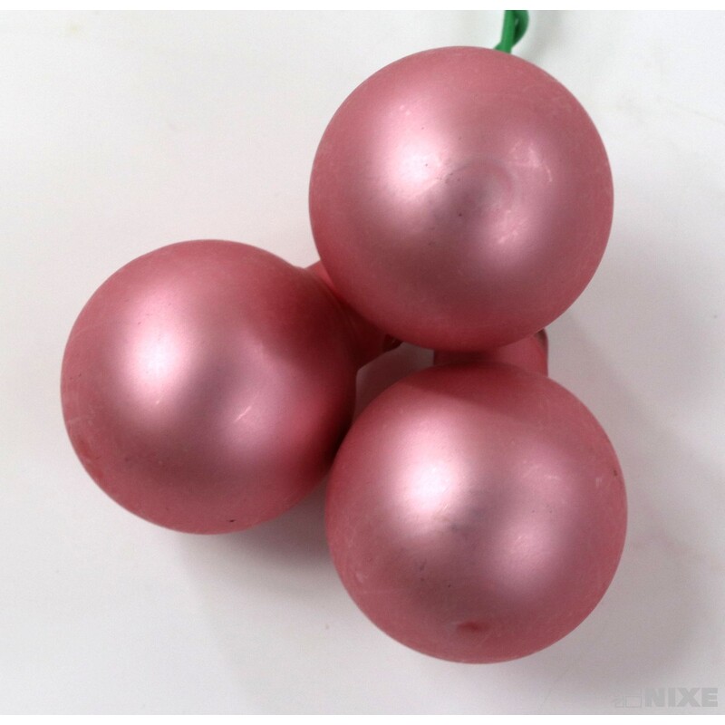 KOULE NA DR. 2x10,5cm 144ks MIX*RŮŽOVÁ