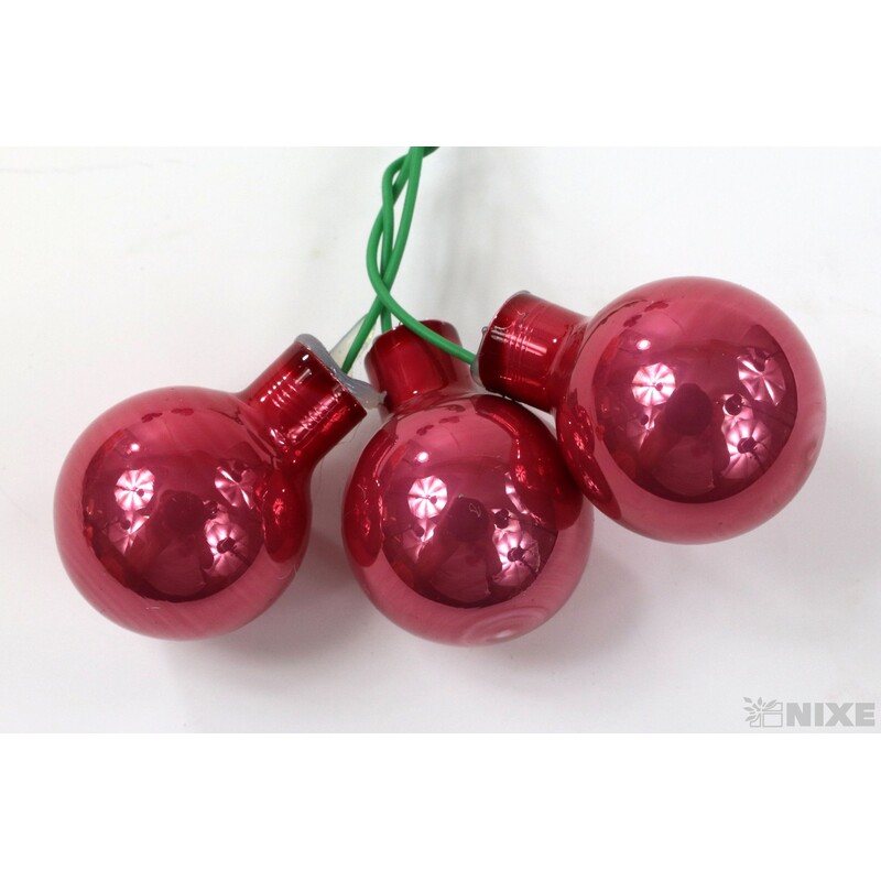 KOULE NA DR. 2x10,5cm 144ks MIX*RŮŽOVÁ