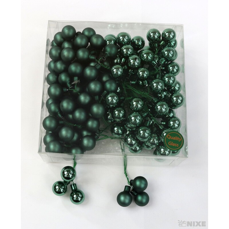 KOULE NA DR. 2x10,5cm 144ks MIX*ZELENÁ TM.