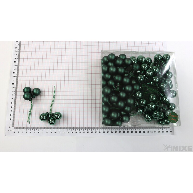 KOULE NA DR. 2x10,5cm 144ks MIX*ZELENÁ TM.