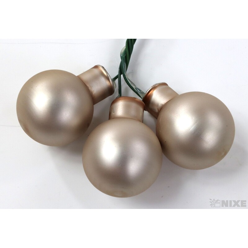 KOULE NA DR. 2x10,5cm 144ks MIX*ZLATÁ