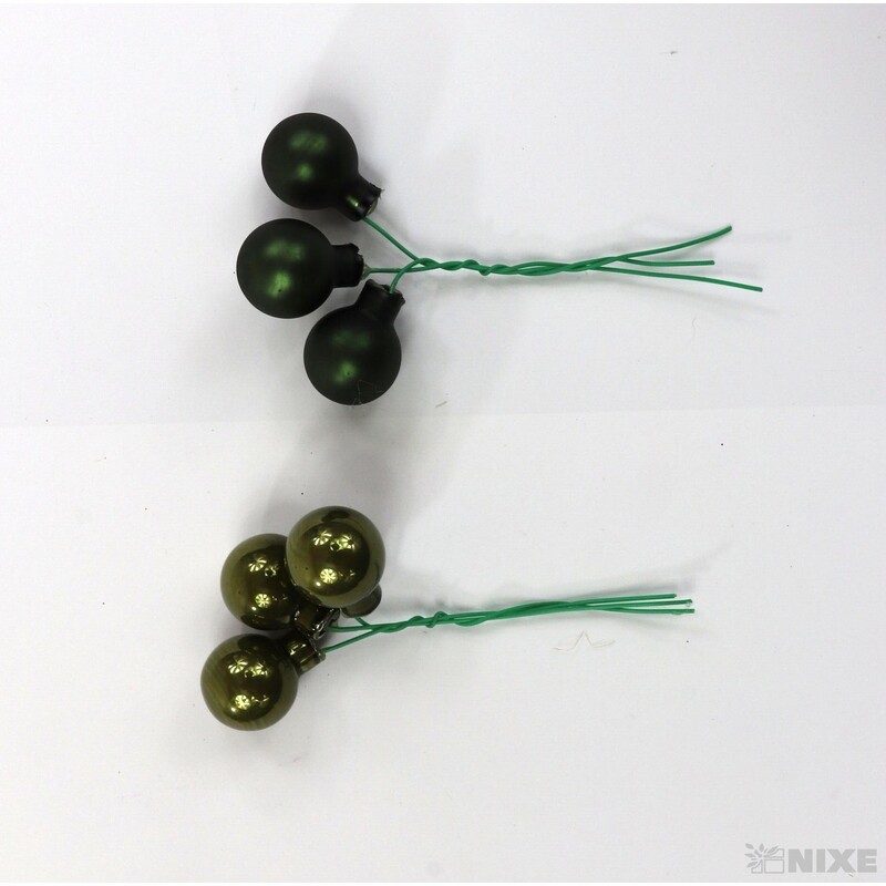 KOULE NA DR. 2x10,5cm 144ks MIX*ZELENÁ TM.