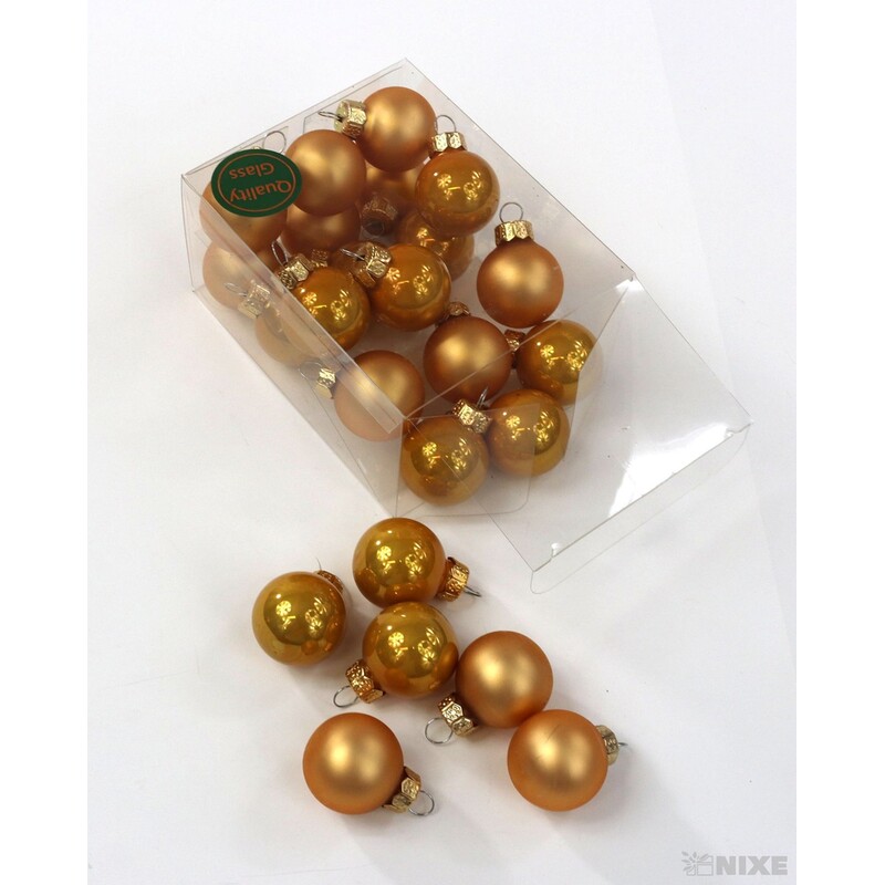 KOULE ZÁVĚS 2,5cm 24ks MIX*ŠAFRÁNOVÁ