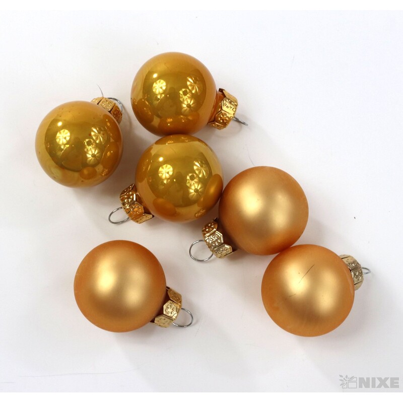 KOULE ZÁVĚS 2,5cm 24ks MIX*ŠAFRÁNOVÁ