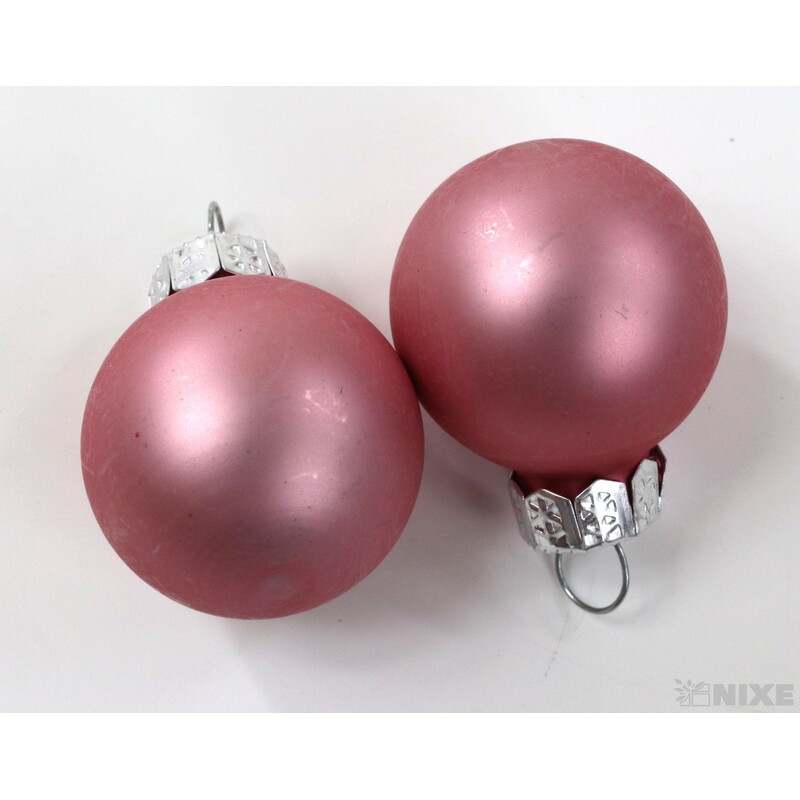 KOULE ZÁVĚS 2,5cm 24ks MIX*RŮŽOVÁ V+