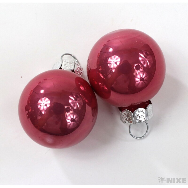 KOULE ZÁVĚS 2,5cm 24ks MIX*RŮŽOVÁ V+