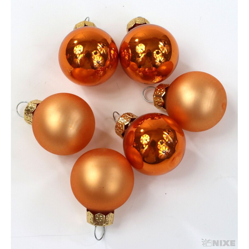 KOULE ZÁVĚS 2,5cm 24ks MIX*ORANŽOVÁ