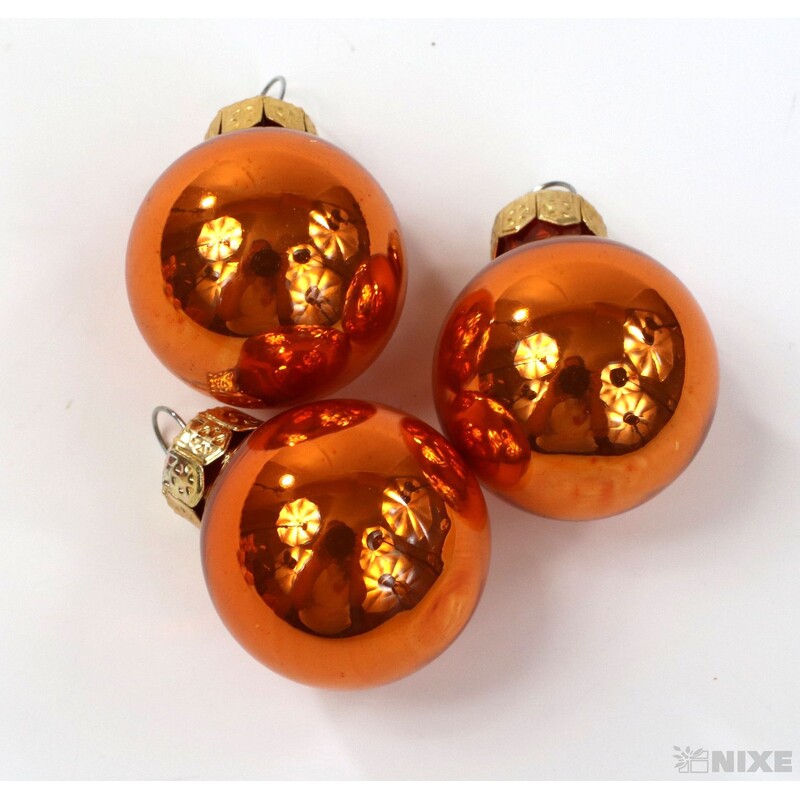 KOULE ZÁVĚS 2,5cm 24ks MIX*ORANŽOVÁ