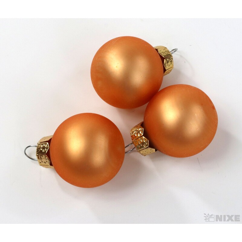 KOULE ZÁVĚS 2,5cm 24ks MIX*ORANŽOVÁ