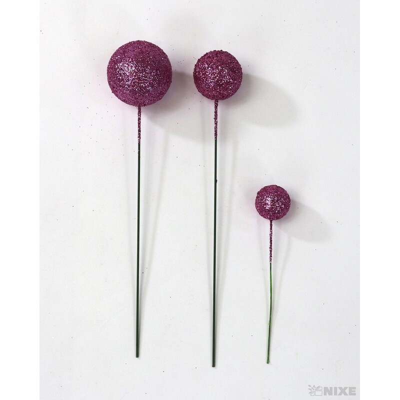 KOULE NA DR. 2-3x18cm 100ks*RŮŽOVÁ TM.