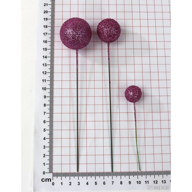 KOULE NA DR. 2-3x18cm 100ks*RŮŽOVÁ TM.