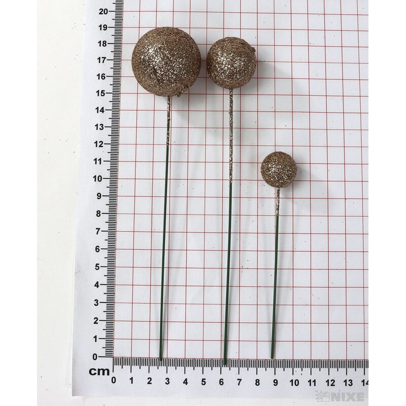 KOULE NA DR. 2-3x18cm 100ks*MĚDENÁ