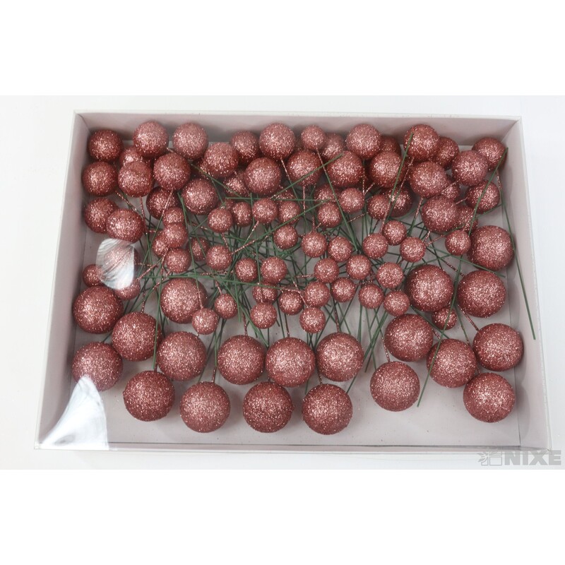 KOULE NA DR. 2-3x18cm 100ks*STARORŮŽOVÁ