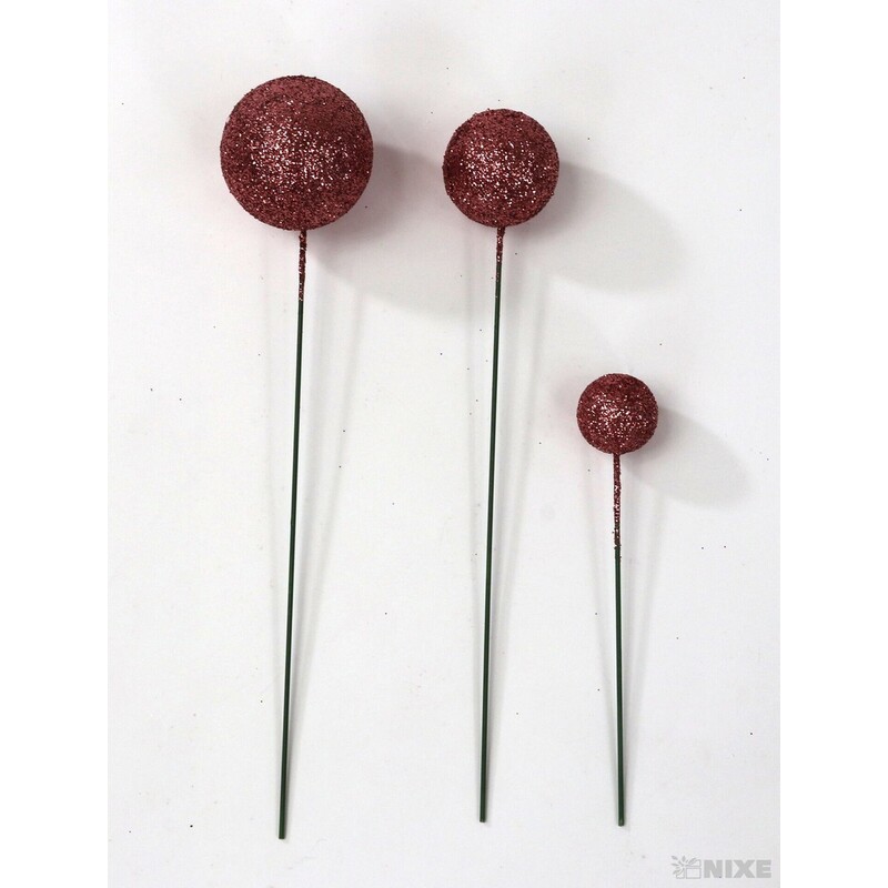 KOULE NA DR. 2-3x18cm 100ks*STARORŮŽOVÁ