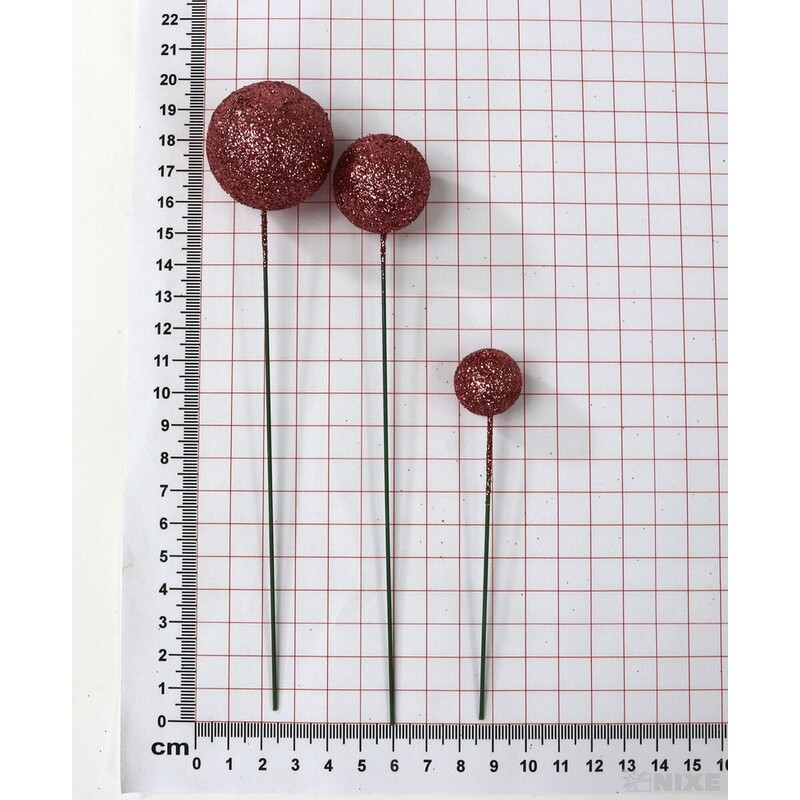 KOULE NA DR. 2-3x18cm 100ks*STARORŮŽOVÁ