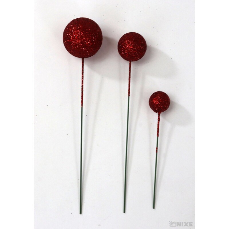 KOULE NA DR. 2-3x18cm 100ks*ČERVENÁ