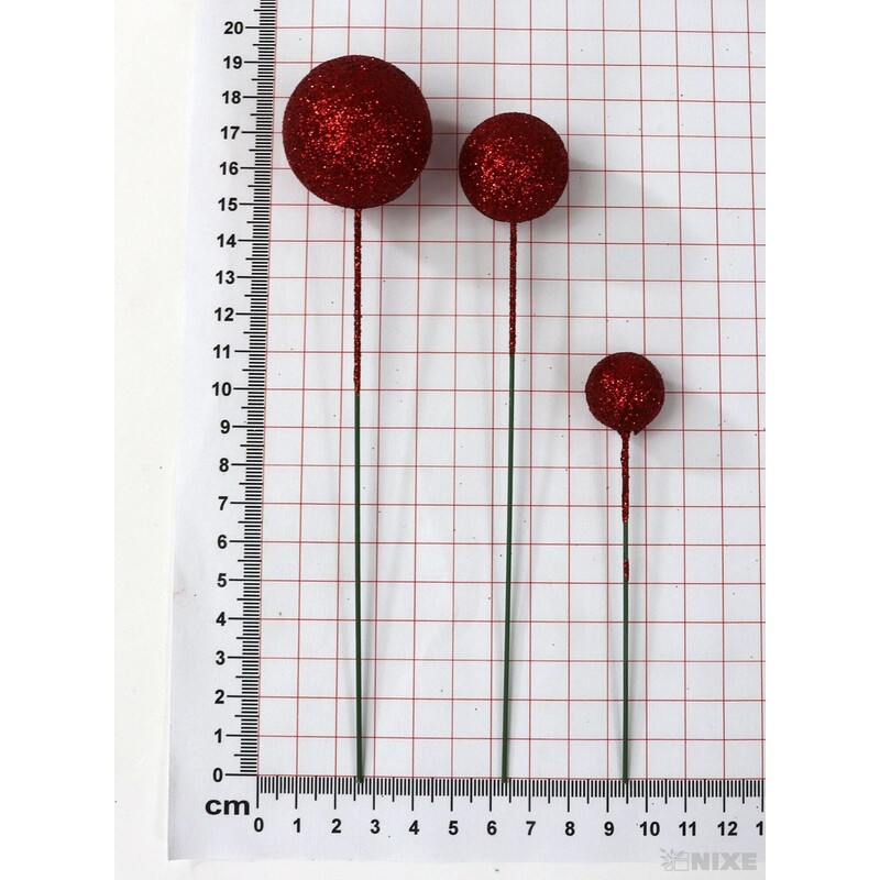 KOULE NA DR. 2-3x18cm 100ks*ČERVENÁ