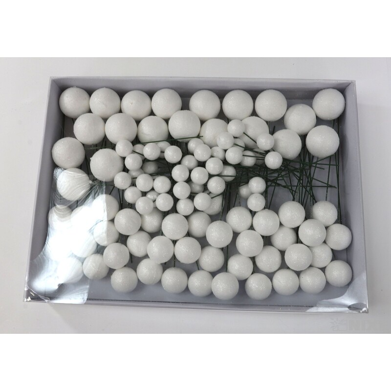 KOULE NA DR. 2-3x18cm 100ks*BÍLÁ