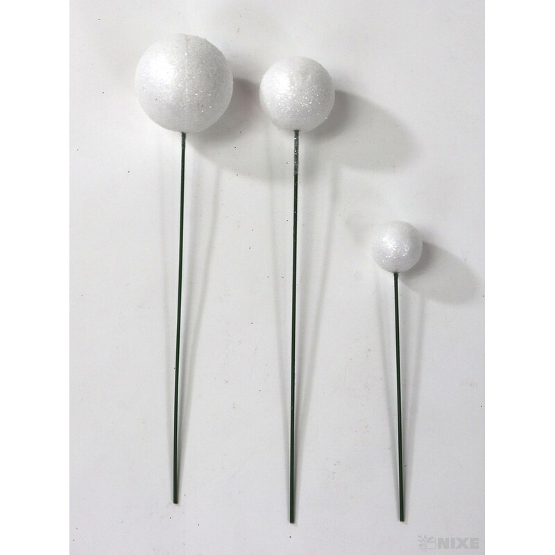 KOULE NA DR. 2-3x18cm 100ks*BÍLÁ